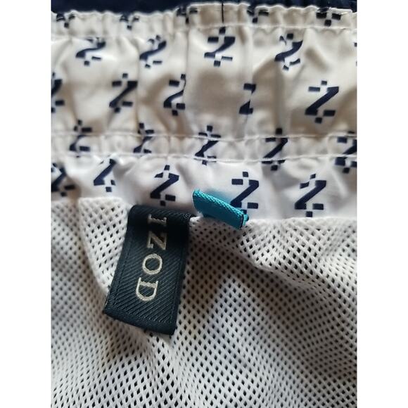 IZOD Men’s Swim Trunks With Pockets Colors Blue Swimsuit Size XL - Picture 5 of 12